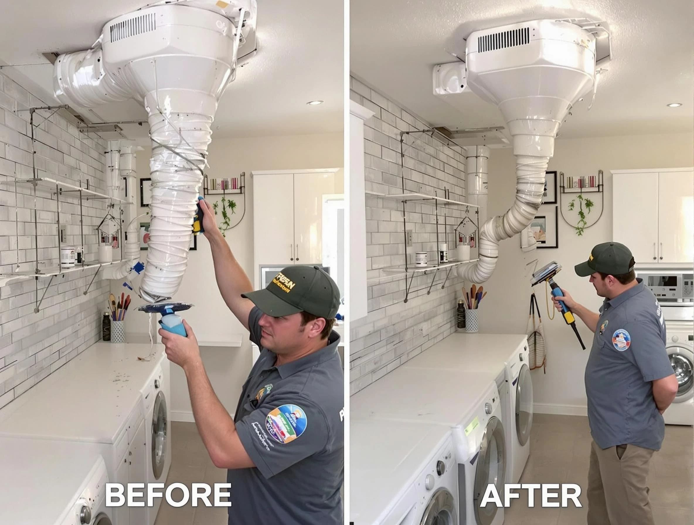 Professional dryer exhaust vent cleaning by Brandermill Dryer Vent Cleaning in Brandermill