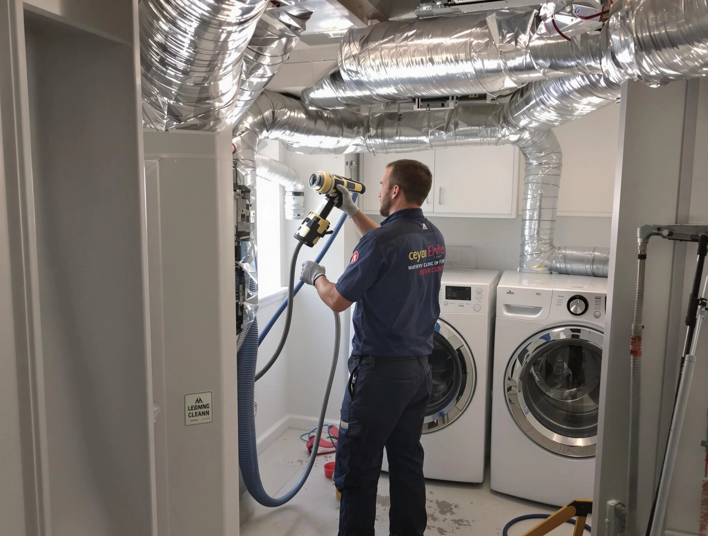 Brandermill Dryer Vent Cleaning specialist using advanced equipment for thorough duct cleaning in Brandermill