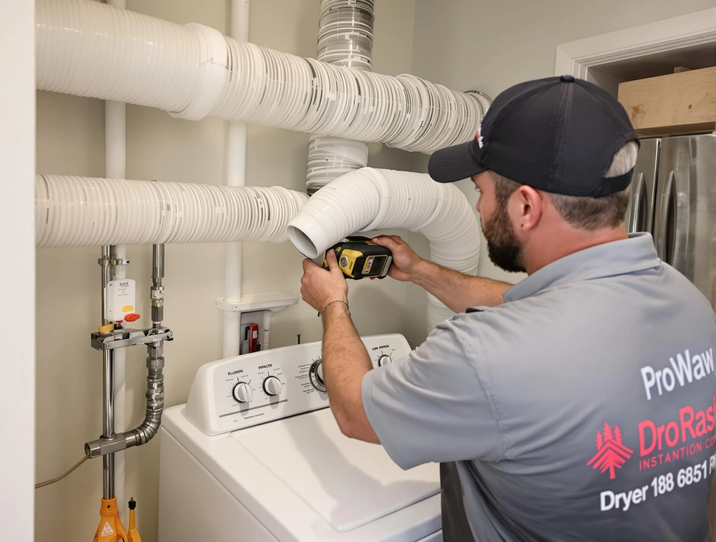 Professional dryer vent hose installation by Brandermill Dryer Vent Cleaning in Brandermill